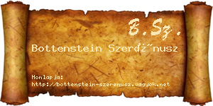 Bottenstein Szerénusz névjegykártya
