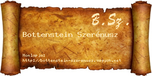 Bottenstein Szerénusz névjegykártya
