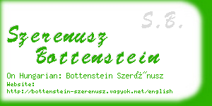 szerenusz bottenstein business card